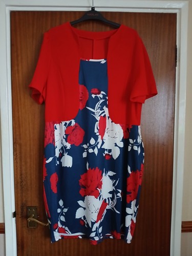 Blue floral dress with - dress,
