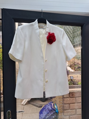 Ladies white occasion jacket