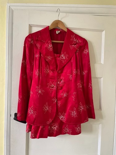 Stunning silk suit skirt - skirt, &