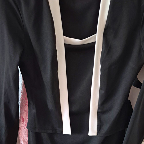 Women piece black dress - women's,