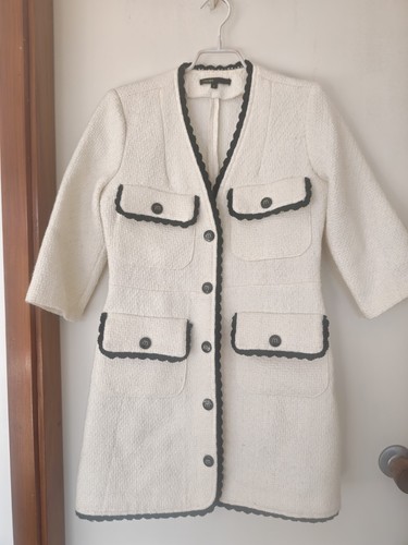 Maje white tweed ritosio - white,