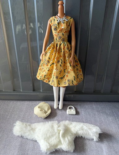 Yellow floral dress white - dress,,