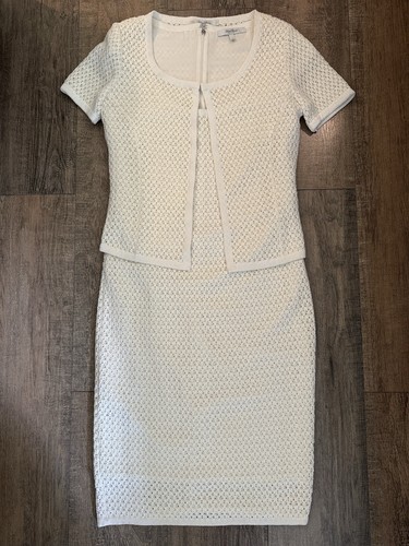 Maxmara white knit - white, midi