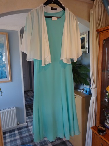 Ladies lined dress - with, shawl