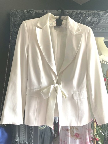 Vintage y2k white dress jacket - y2k,